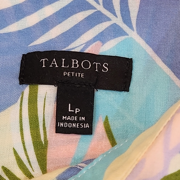 TALBOTS TROPICAL LIGHTWEIGHT LONGSLEEVE SHIRT SIZE LP - Picture 7 of 8
